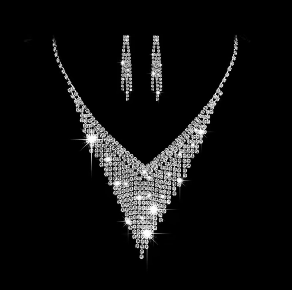 The Grand Gatsby Choker & Dangle Earring Set