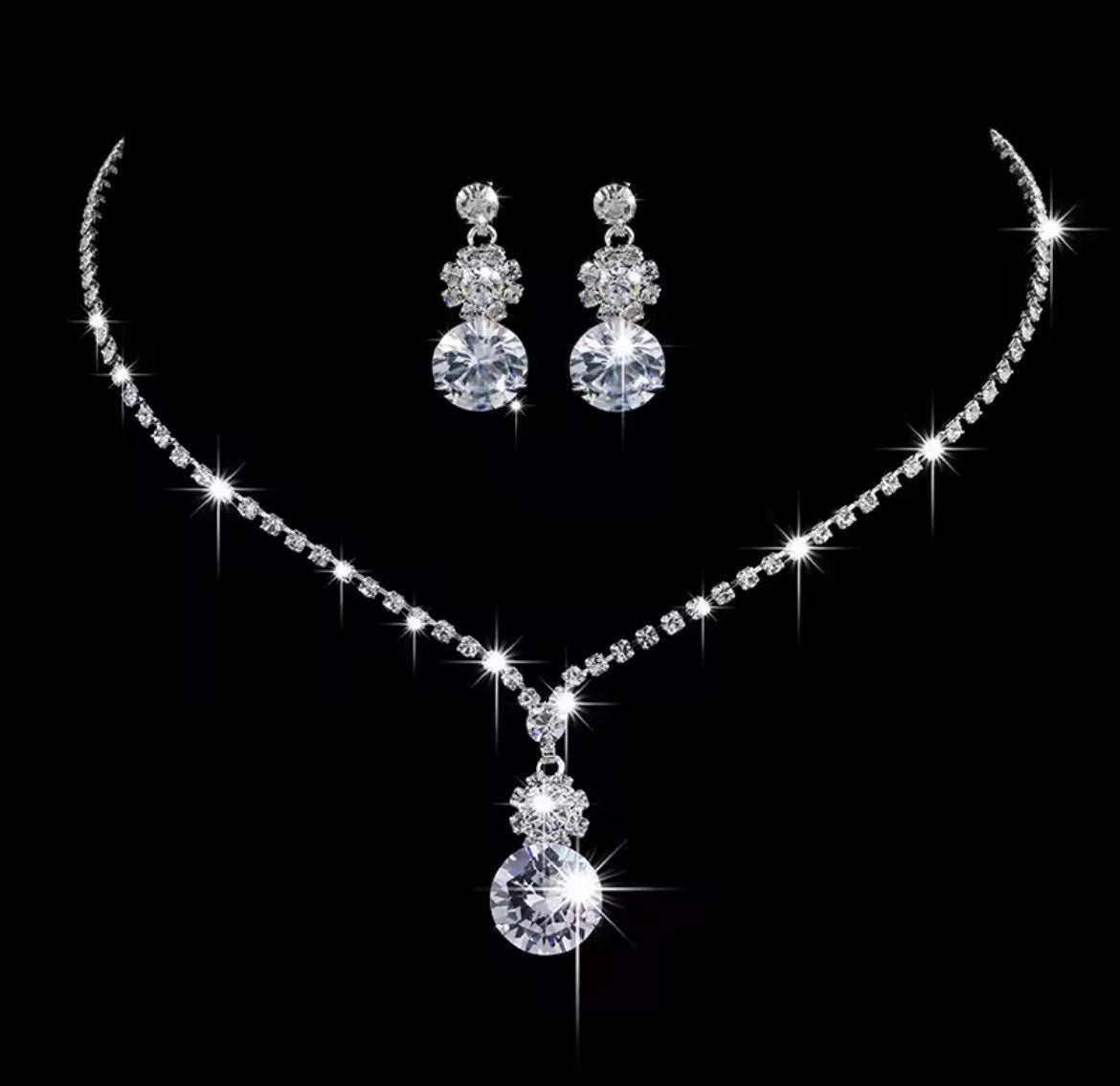 Victorian Grace Crystal Jewelry Set